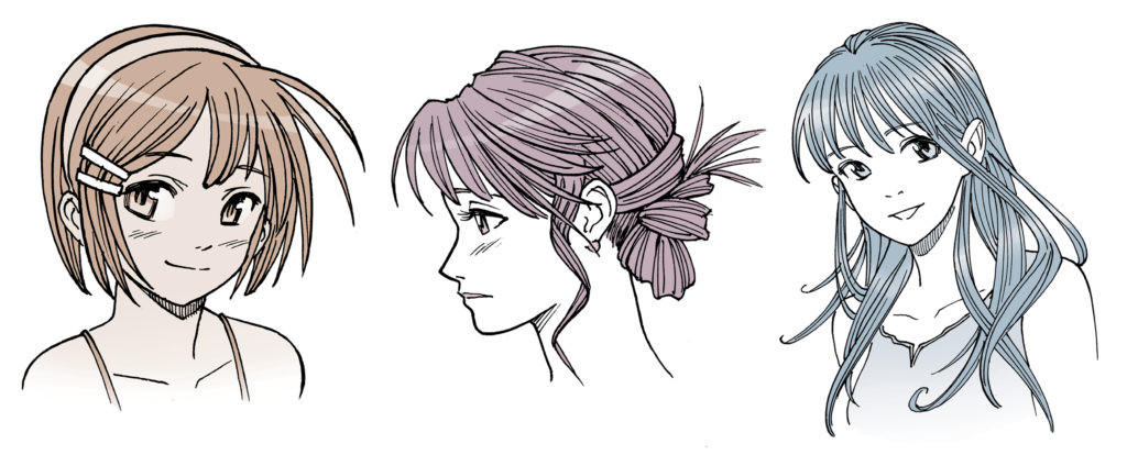 Manga Female Hairstyles
 Drawing Anime Hair for Male and Female Characters IMPACT