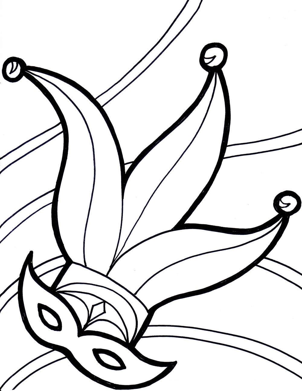 Mardi Gras Coloring Sheets For Kids
 Free Printable Mardi Gras Coloring Pages For Kids