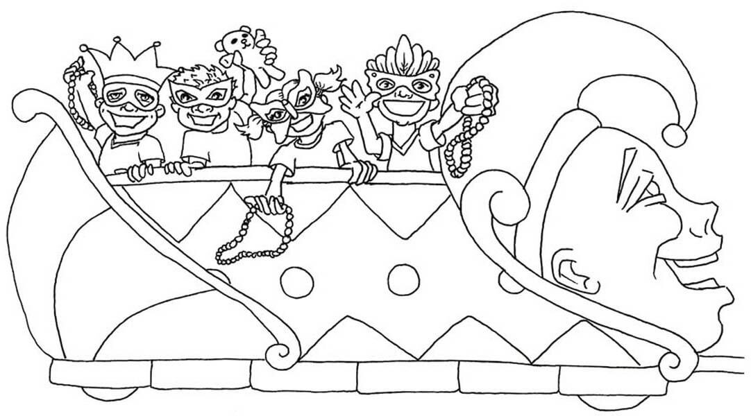 Mardi Gras Coloring Sheets For Kids
 Free Printable Mardi Gras Coloring Pages