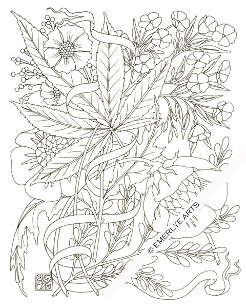 Marijuana Coloring Pages For Adults
 Trippy Marijuana Coloring Pages Page Image Clipart