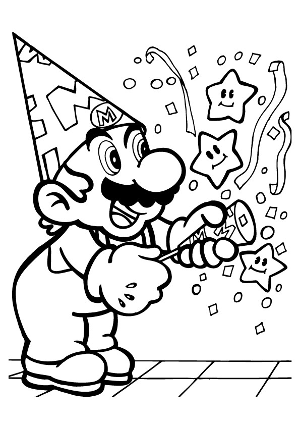 Mario Bros Coloring Pages
 Free Printable Mario Coloring Pages For Kids