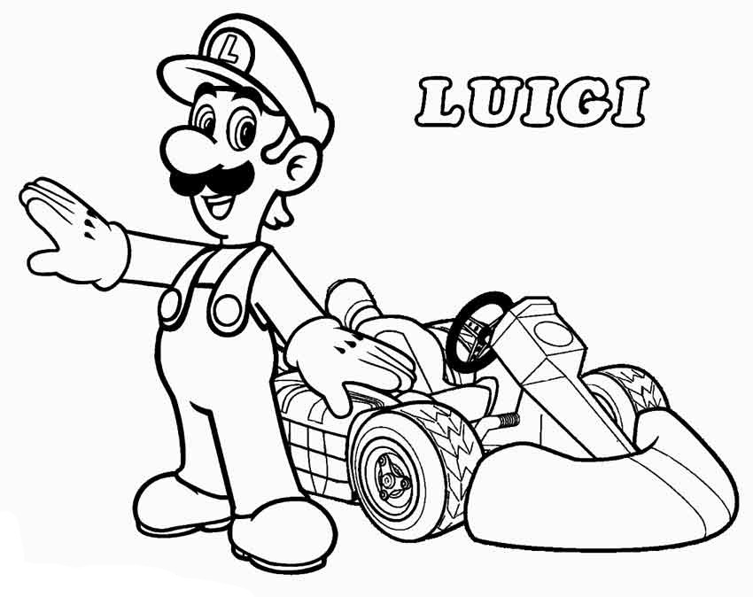 Mario Coloring Pages
 Mario Kart Coloring Pages Best Coloring Pages For Kids
