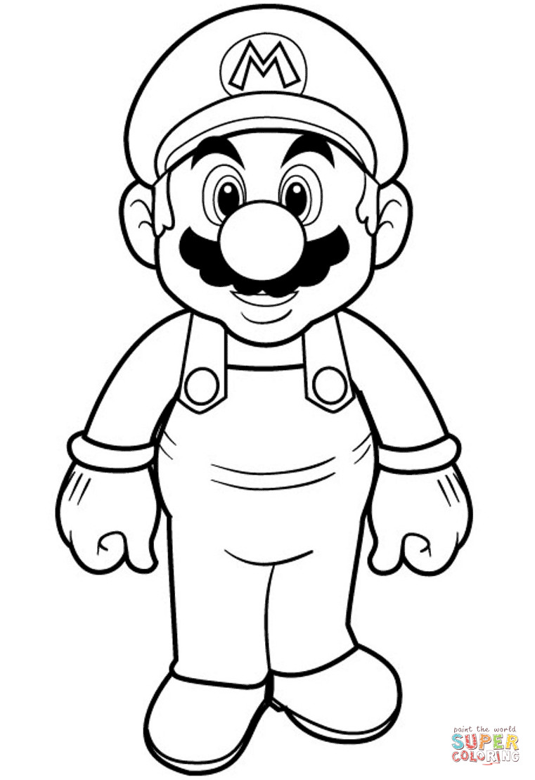 Mario Coloring Pages
 Super Mario coloring page