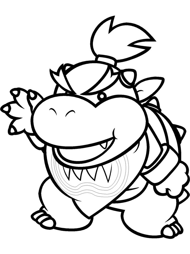 Mario Coloring Pages For Boys
 Mario Bowser coloring pages Free Printable Mario Bowser