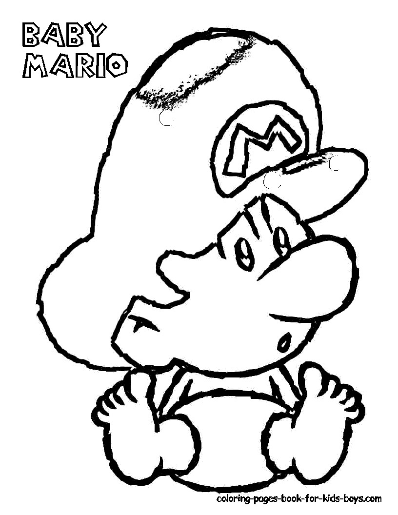 Mario Coloring Pages For Boys
 Oisn s Mario Colouring Pages