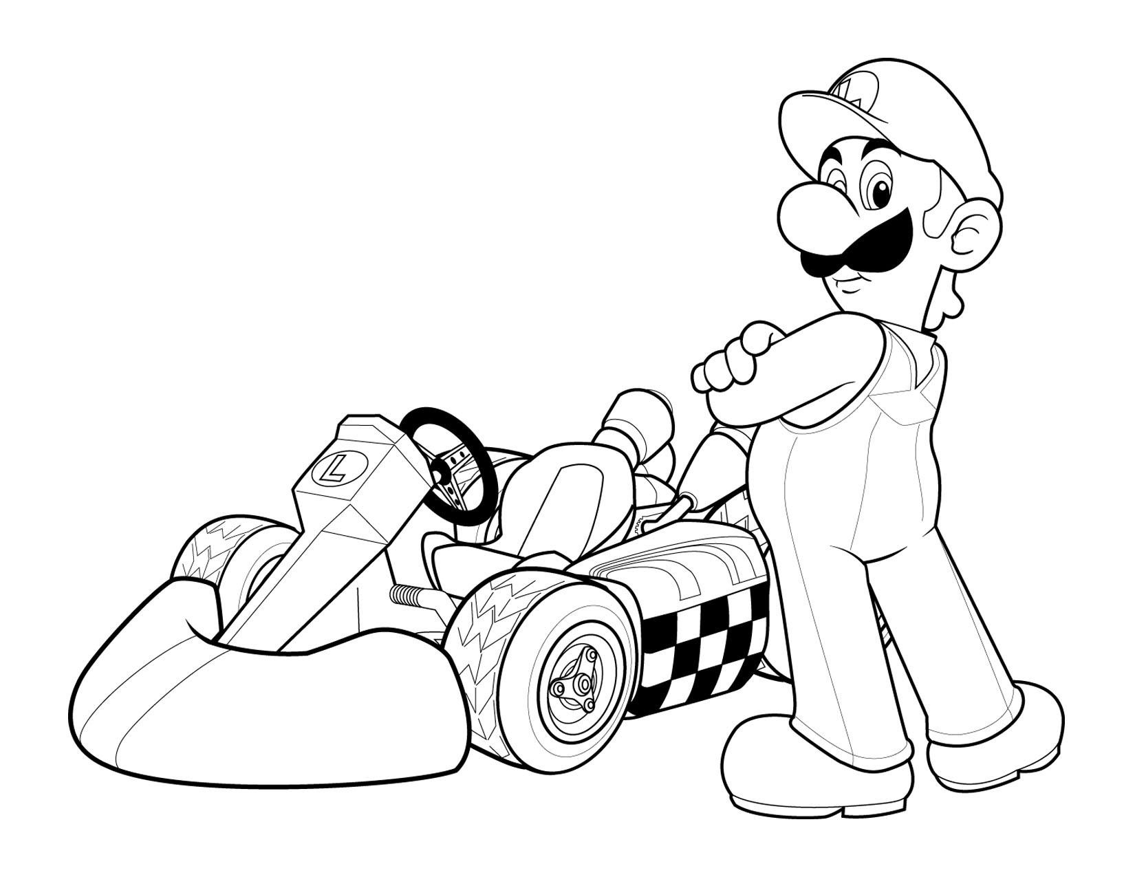 Mario Coloring Pages
 Free Printable Mario Coloring Pages For Kids