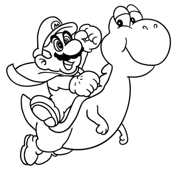 Mario Kart Coloring Pages
 Yoshi Coloring Pages