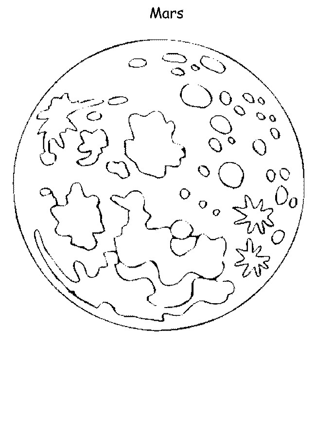 Mars Coloring Pages
 All About Mars The Planet