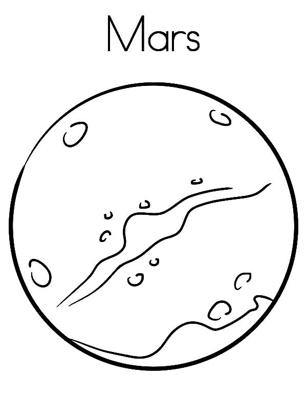 Mars Coloring Pages
 Coloriages de l espace Planète Mars