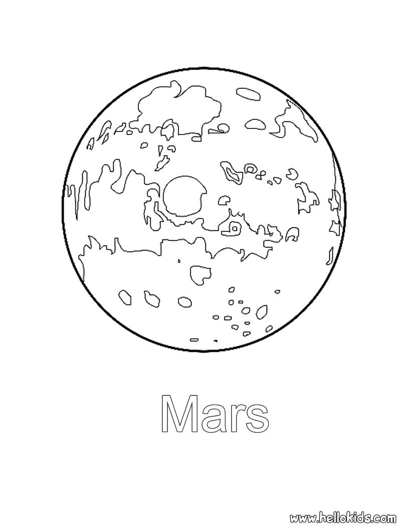 Mars Coloring Pages
 Mars coloring pages Hellokids