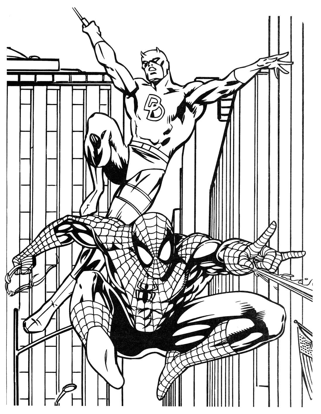 Marvel Superhero Coloring Pages
 Coloring book Marvel Super heroes
