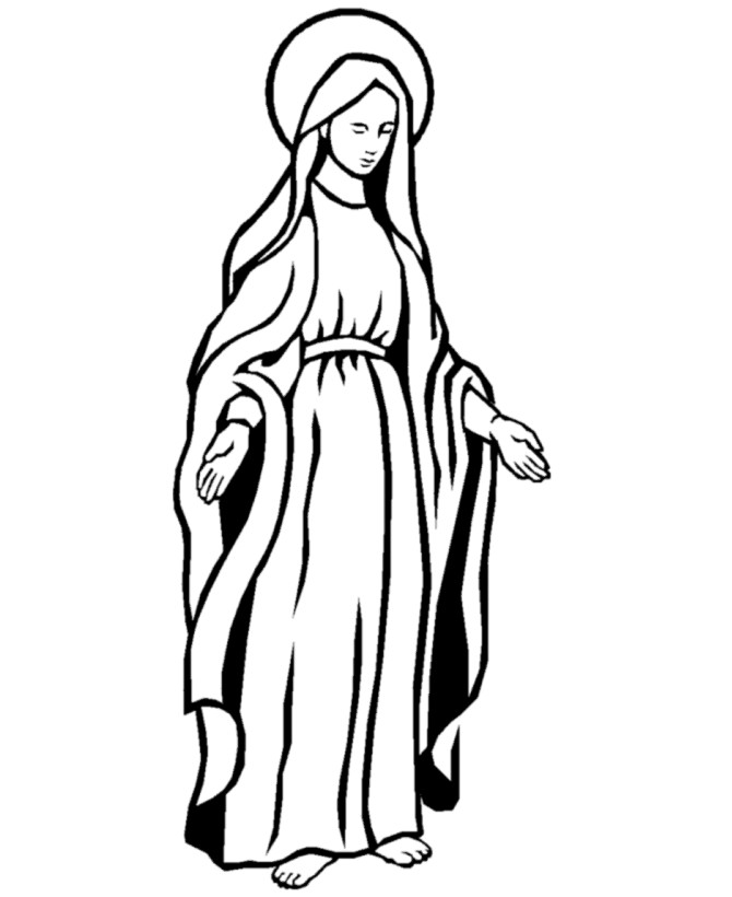 Mary Coloring Pages
 Mother Mary Coloring Pages AZ Coloring Pages