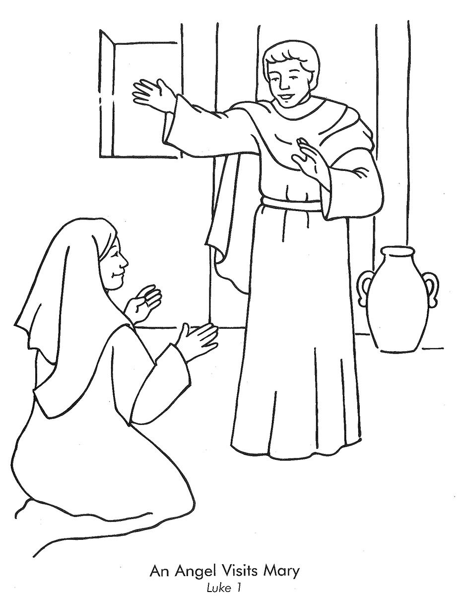 Mary Coloring Pages
 Free Christian Coloring Pages for Kids and Young Children