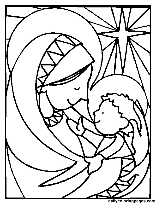 Mary Coloring Pages
 Mary Mother God Coloring Pages Coloring Home