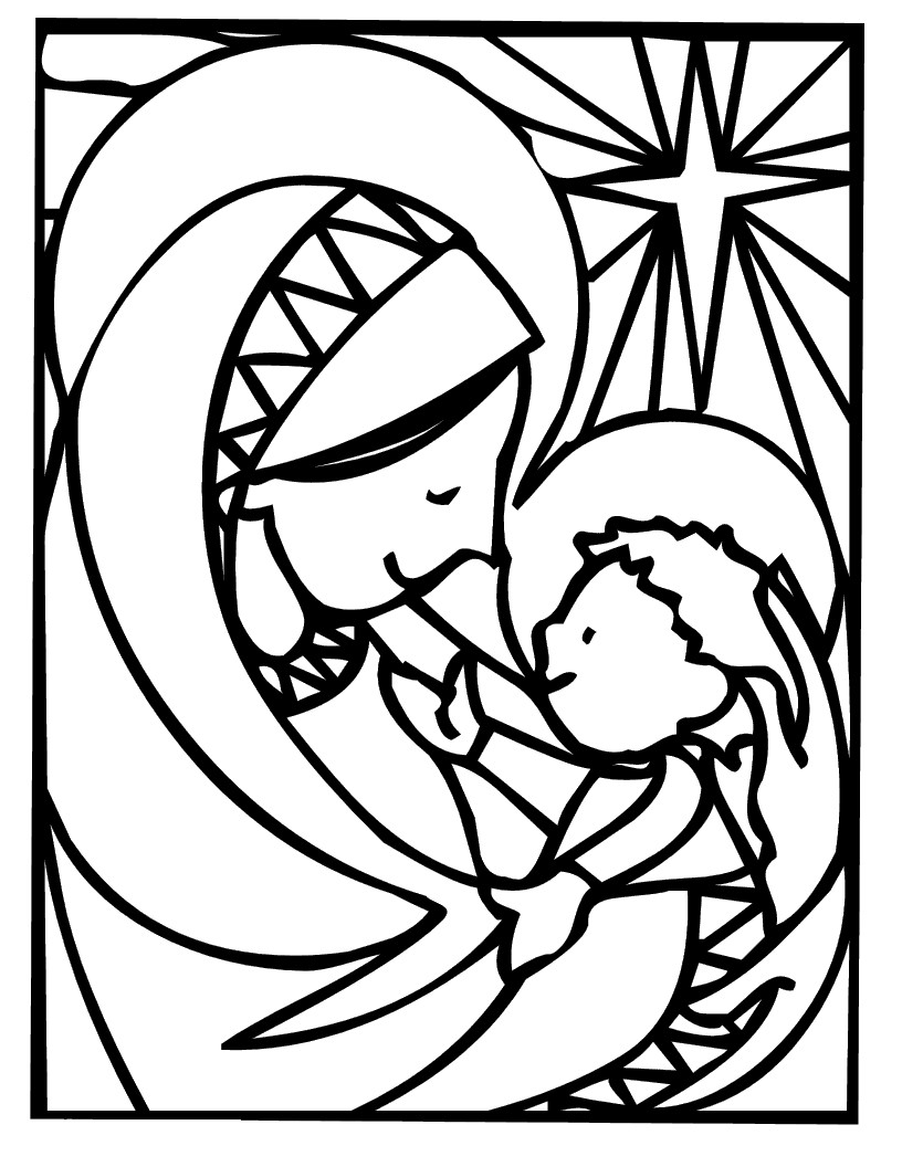 Mary Coloring Pages
 Learn To Coloring April 2011