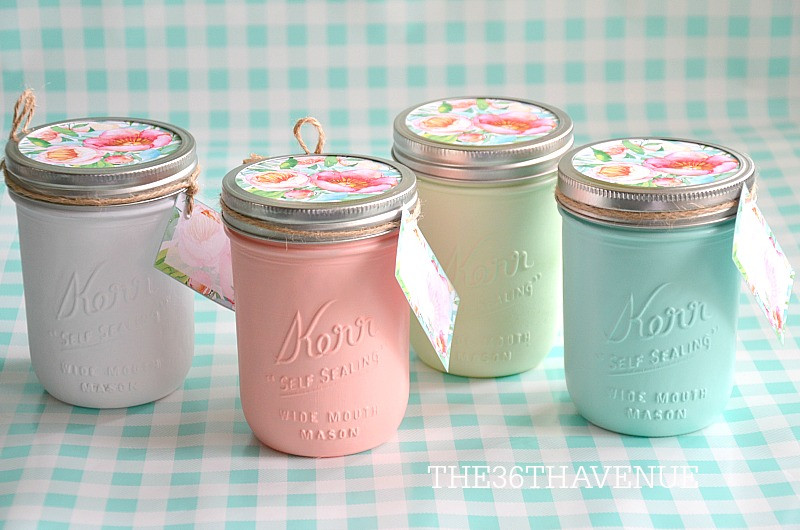 Mason Jar Birthday Gift Ideas
 Mason Jars Handmade Gift Idea The 36th AVENUE