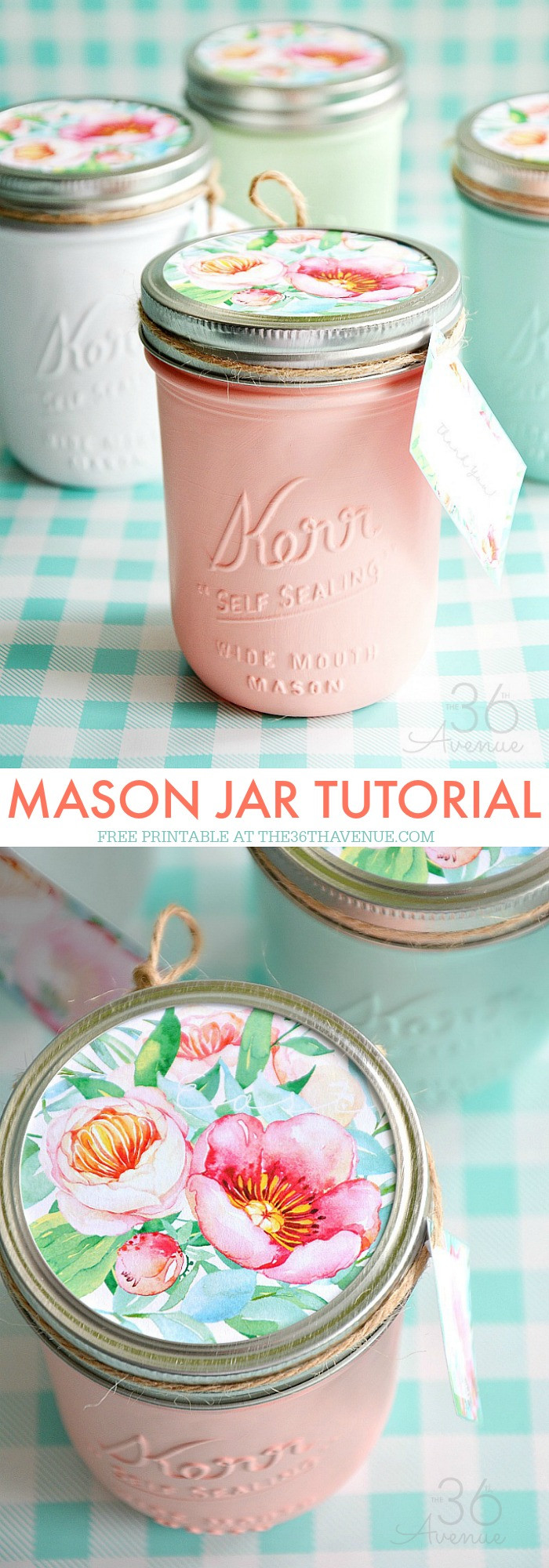 Mason Jar Birthday Gift Ideas
 Mason Jars Handmade Gift Idea The 36th AVENUE