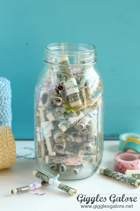 Mason Jar Birthday Gift Ideas
 Money Jar Birthday Gift Idea