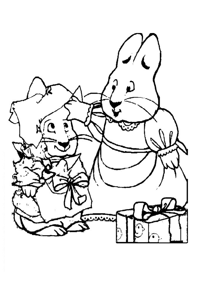 Max And Ruby Coloring Pages
 Free Printable Max and Ruby Coloring Pages For Kids