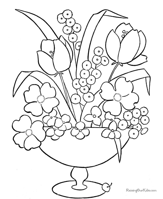 May Flowers Coloring Pages
 May Flowers Coloring Pages