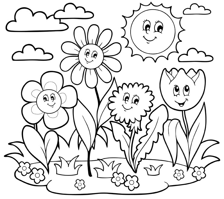May Flowers Coloring Pages
 Growing Things Kids Environment Kids Health National