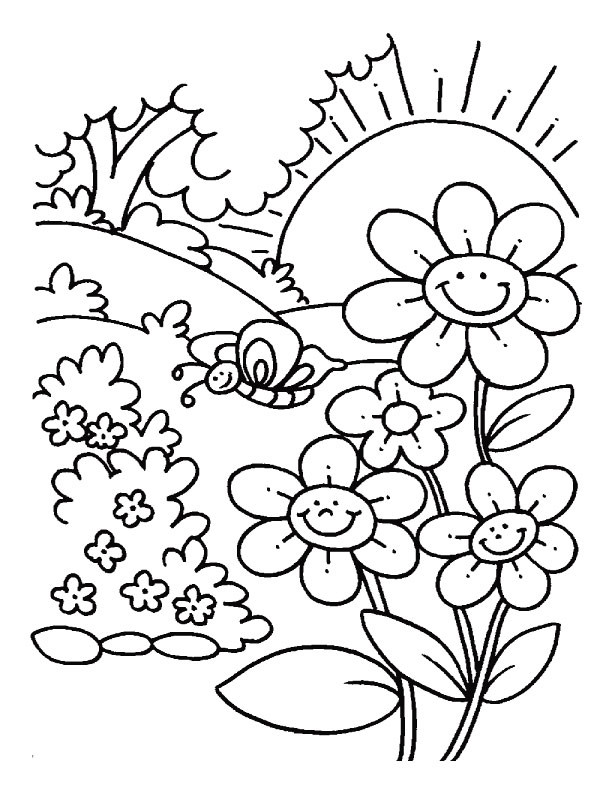 May Flowers Coloring Pages
 April Showers Bring May Flowers Coloring Pages AZ
