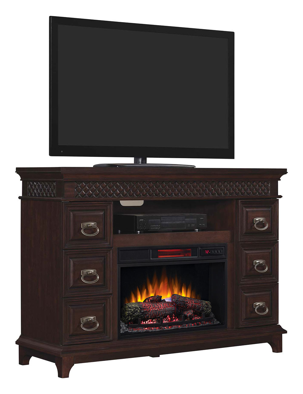 Best ideas about Media Fireplace Consoles
. Save or Pin Addison Infrared Electric Fireplace Media Console in Brown Now.