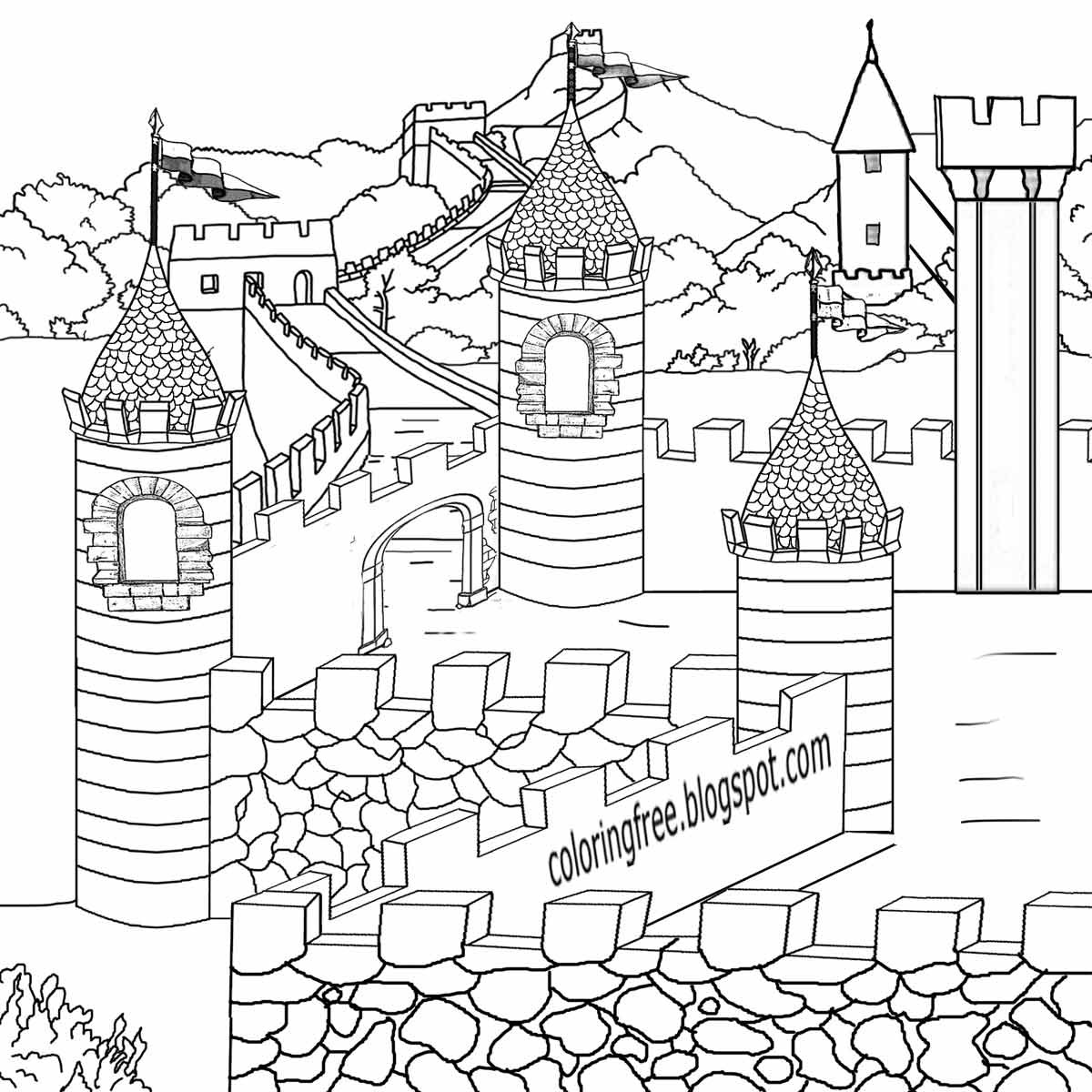 Medieval Coloring Pages
 Free Coloring Pages Printable To Color Kids