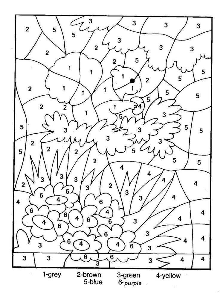 Medium Coloring Pages
 Free Color by Number Pages for Adults 41 Medium Image