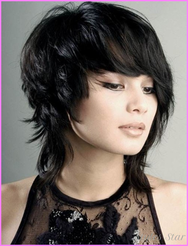 Medium Haircuts W Bangs
 the shoulder haircuts with side bangs for women