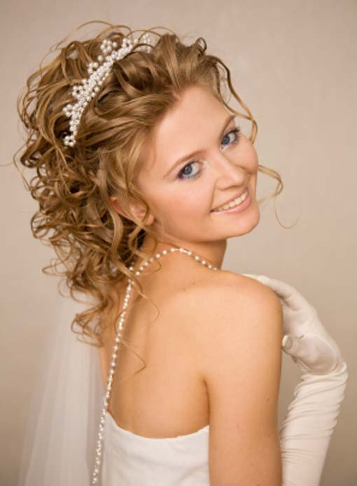Medium Wedding Hairstyle
 Medium Hairstyles for Curly Hair