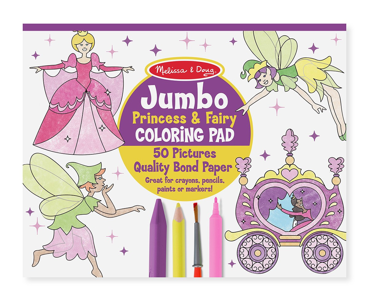 Melissa And Doug Coloring Books
 Princess & Fairy Coloring Pages Kid s Activity Books 4263