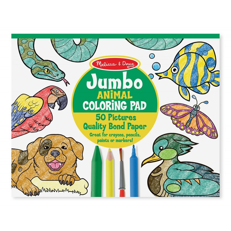 Melissa And Doug Coloring Books
 Jumbo Animal Coloring Pad Kid s Activity Books 4200