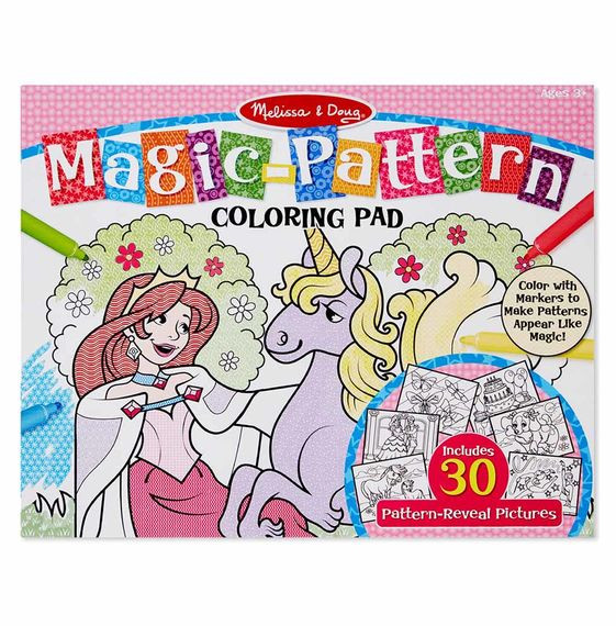 Melissa And Doug Coloring Books
 Magic Pattern Marker Coloring Pad Pink