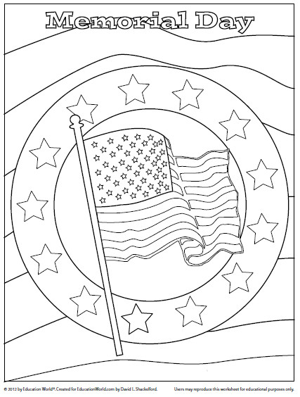 Memorial Day Coloring Pages
 Coloring Sheet Memorial Day