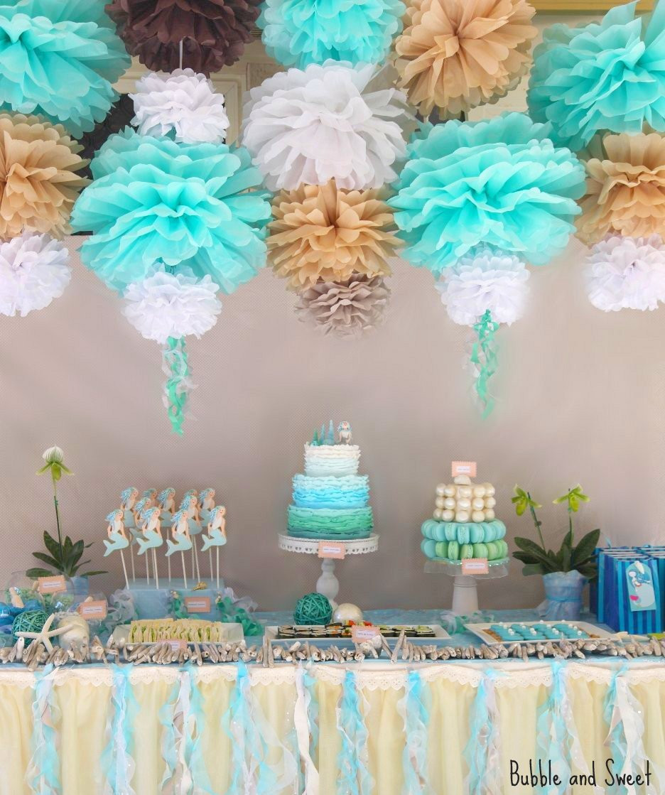 Best ideas about Mermaid Themed Birthday Party
. Save or Pin Bubble and Sweet Lilli s 7th Birthday Party Mermaid Party Now.