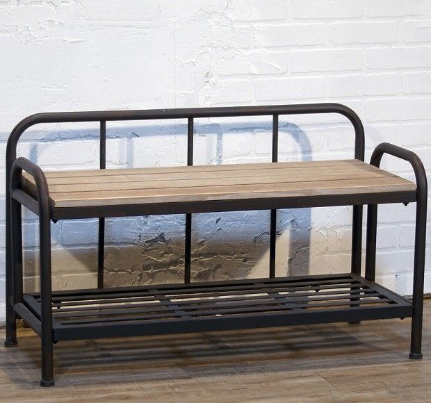 Best ideas about Metal Entryway Bench
. Save or Pin Metal and Wood Bench Now.