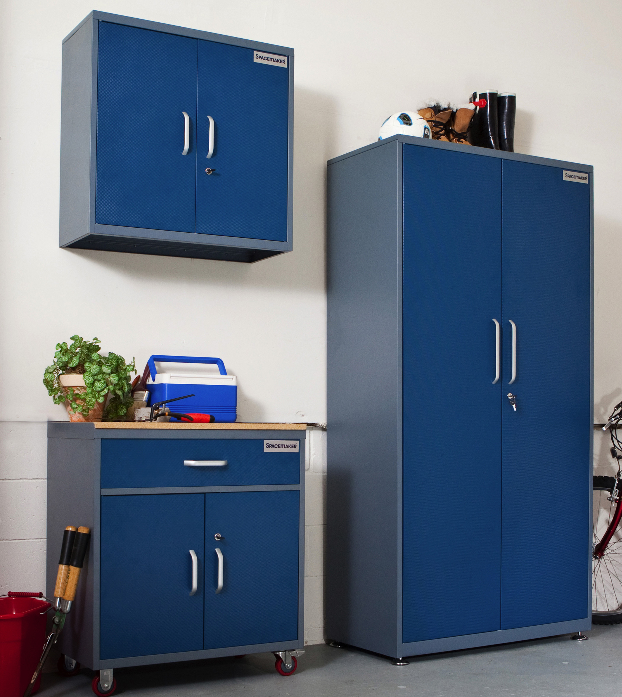 Best ideas about Metal Garage Storage Cabinets
. Save or Pin Blue Metal Garage Storage Cabinet Unit Stylish Design of Now.