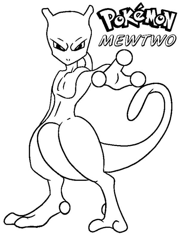 Mewtwo Coloring Pages
 Pokemon Mewtwo Coloring Page Download & Print line