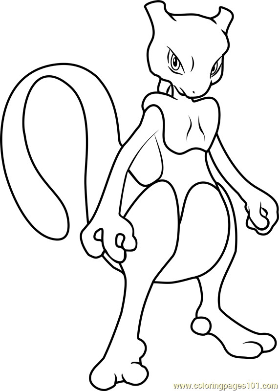 Mewtwo Coloring Pages
 Pokemon Mewtwo Coloring Pages Sketch Coloring Page