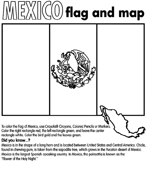 Mexico Coloring Pages
 Mexico Coloring Page