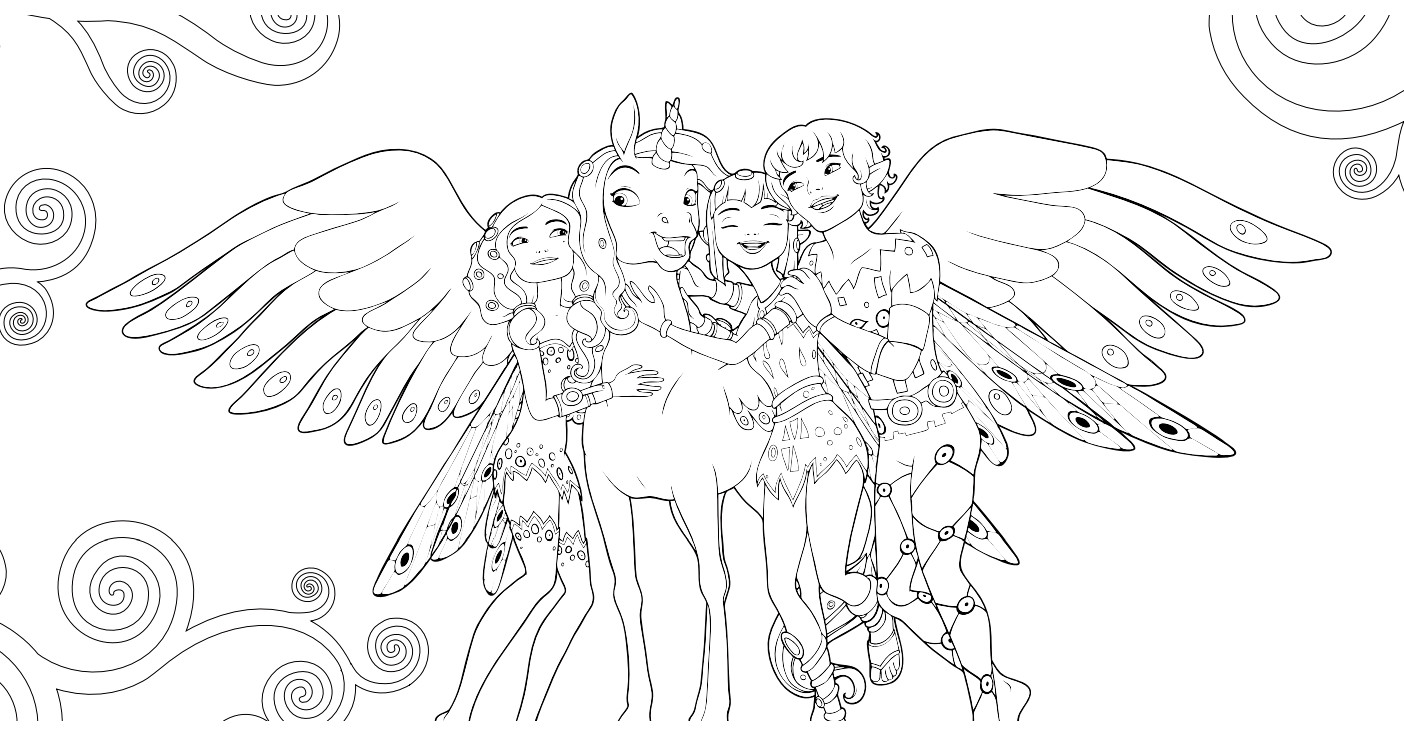 Mia And Me Coloring Pages
 Mia and me free to color for children Mia And Me Kids