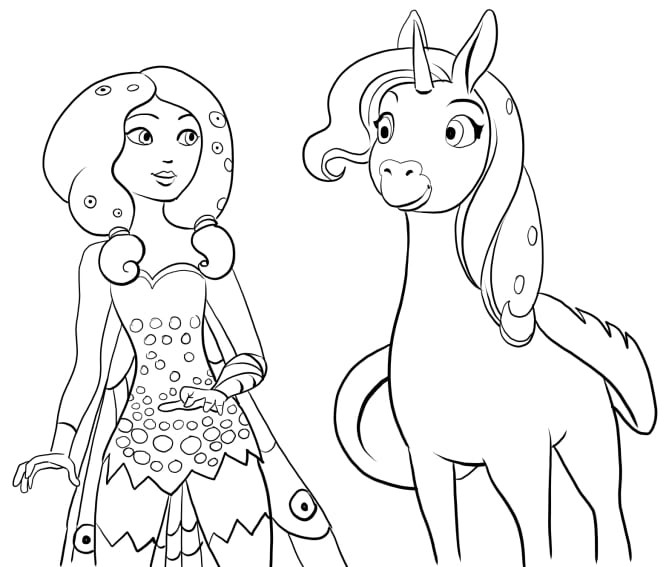 Mia And Me Coloring Pages
 Coloriages gratuits Mia et moi mia and me