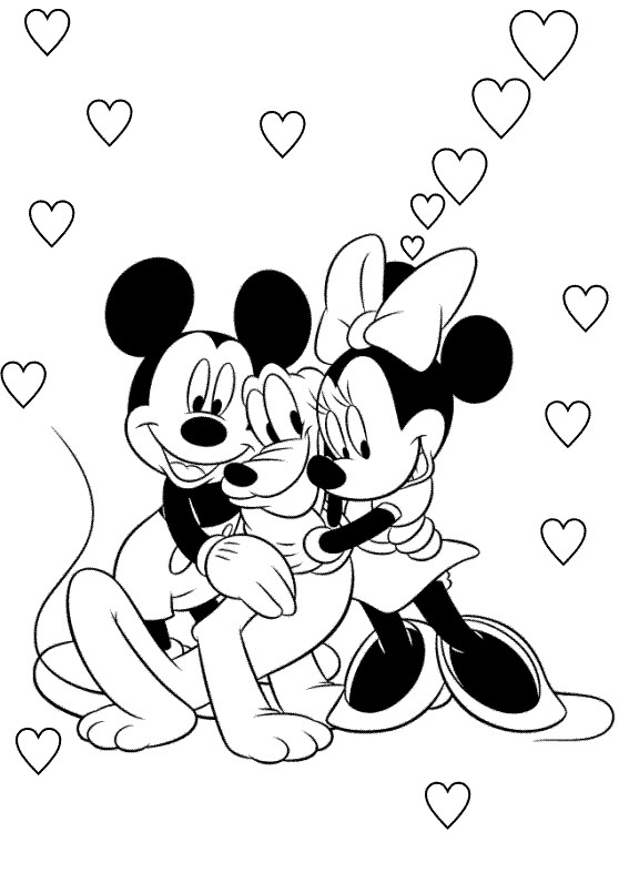 Mickey And Minnie Mouse Coloring Pages
 Mickey and Minnie Coloring Pages
