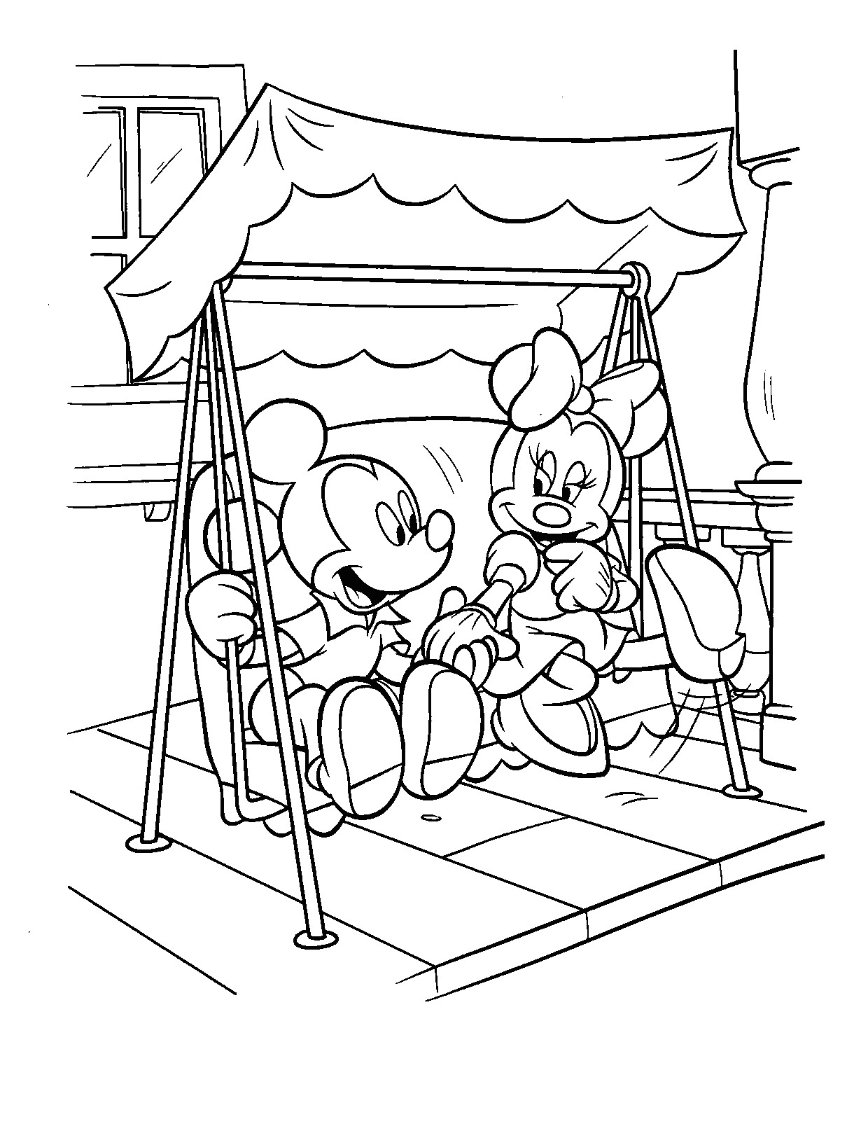 Mickey And Minnie Mouse Coloring Pages
 Free Printable Minnie Mouse Coloring Pages For Kids