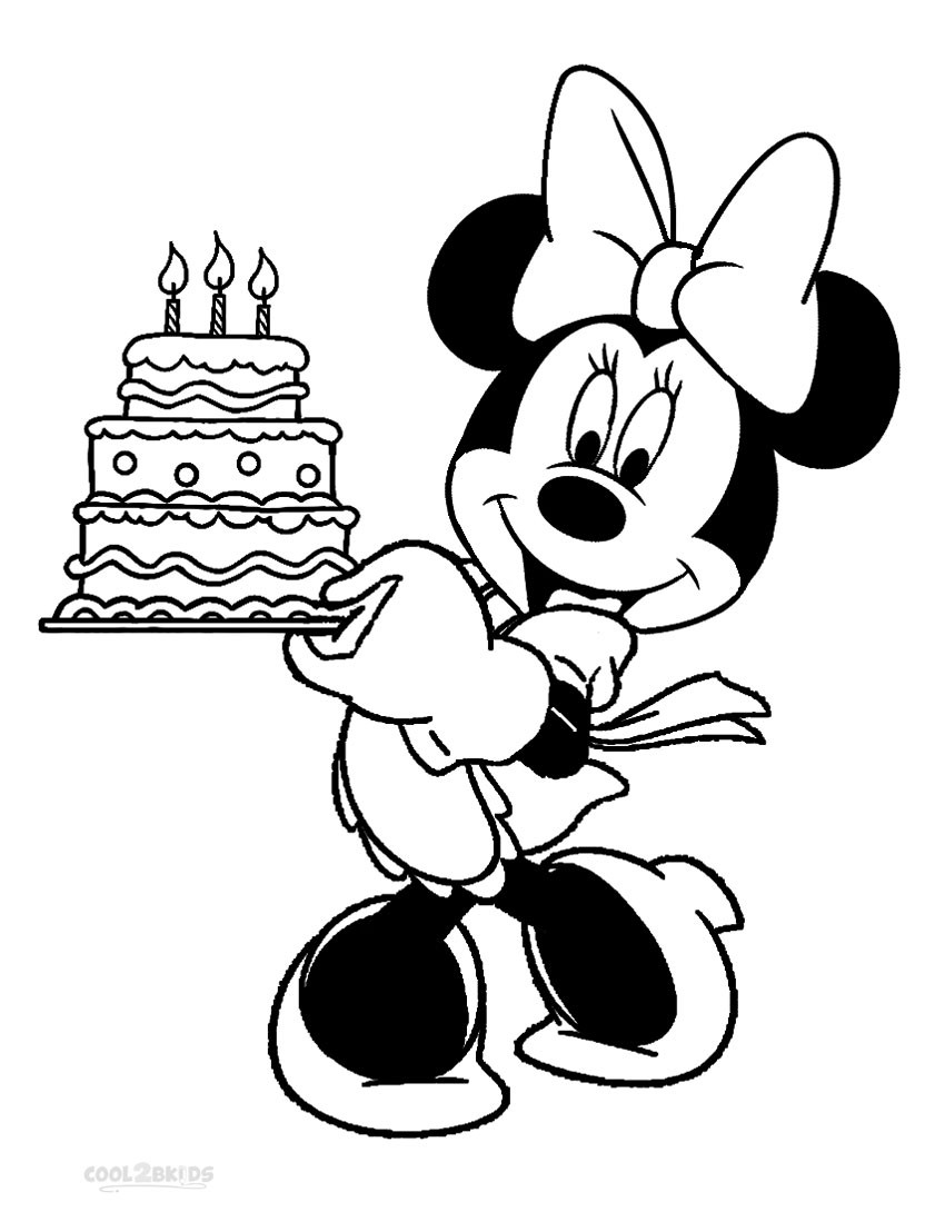 Mickey And Minnie Mouse Coloring Pages
 Printable Minnie Mouse Coloring Pages For Kids