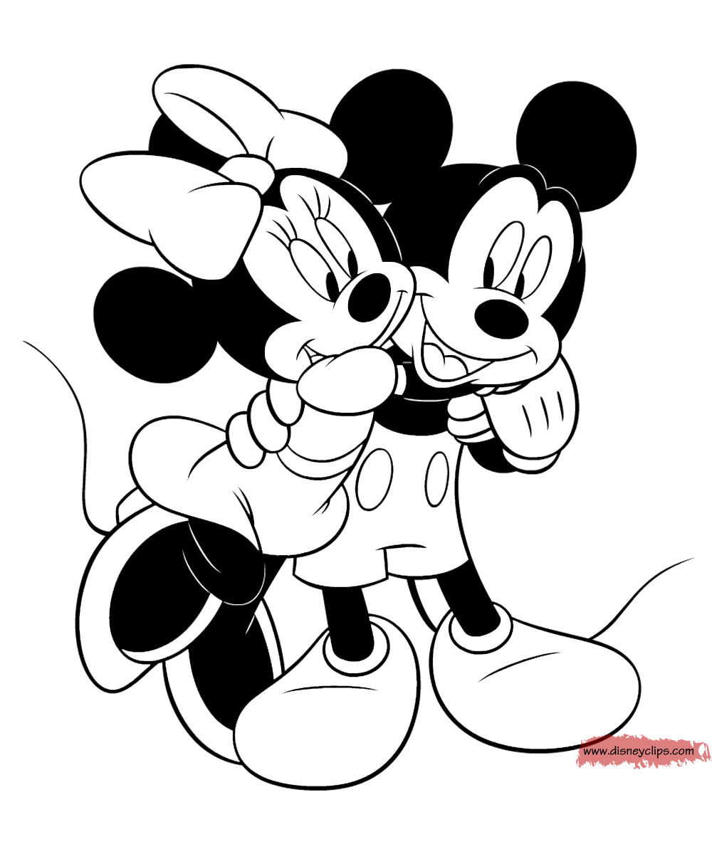 Mickey And Minnie Mouse Coloring Pages
 Coloring Pages Minnie And Mickey Mouse Coloring Home