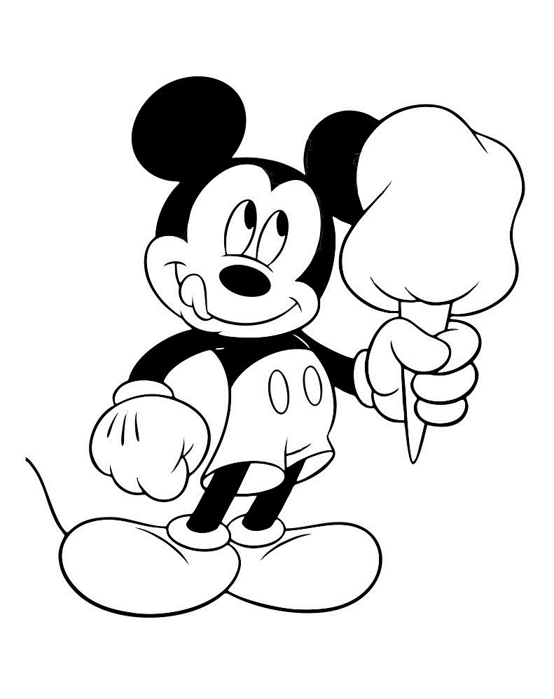 Mickey Mouse Coloring Pages For Girls
 Baby Mickey Mouse Coloring Pages To Print The Color Panda