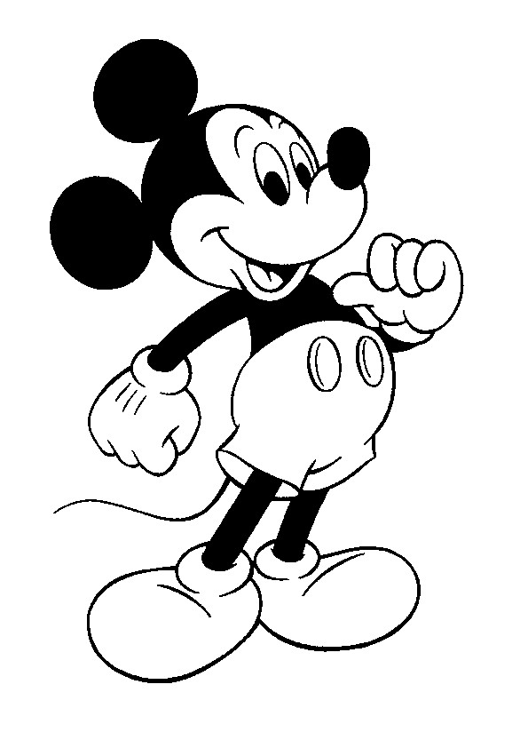 Mickey Mouse Coloring Pages For Girls
 Free Printable Mickey Mouse Coloring Pages For Kids