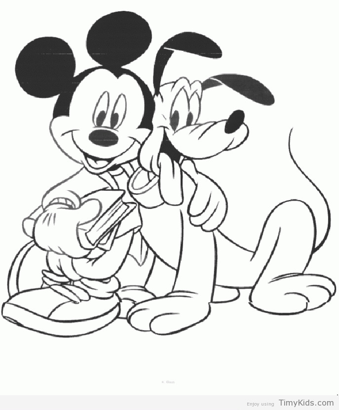 Mickey Mouse Coloring Pages For Girls
 mickey mouse printable coloring pages